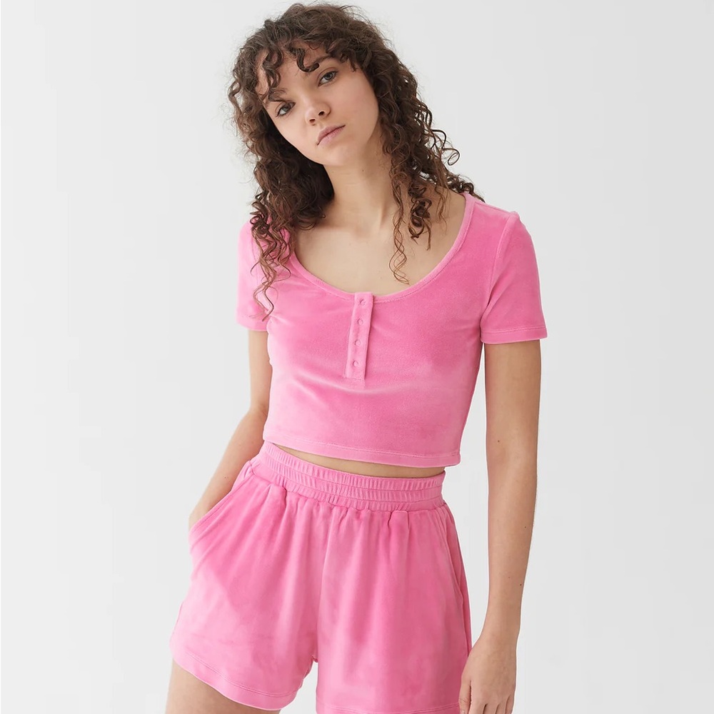 Lazy Oaf Pink Heart Waste of Time Top